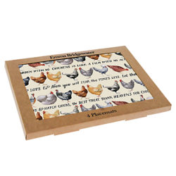 Emma Bridgewater Chicken Placemats, Set of 4